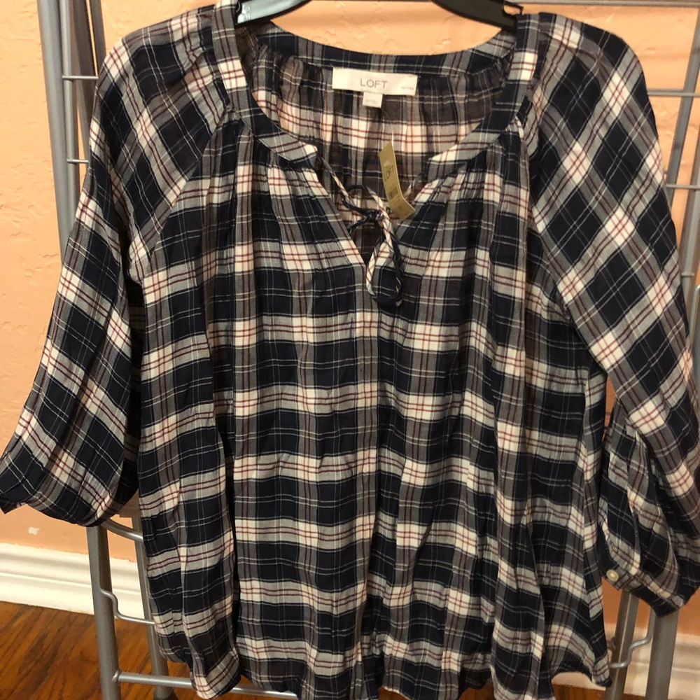 Plaid Blouse